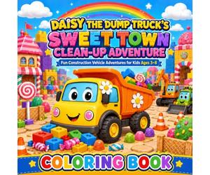 Daisy the Dump Truck’s Sweet Town Clean-Up Adventure: A Fun Construction Vehicle Coloring Book for Kids Highlighting Teamwork, Kindness & Positive Life Lessons