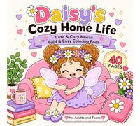 Daisy's Cozy Home Life: Cute & Cozy Kawaii Fairy Coloring Book with Bold and Easy Designs for Adults and Teens (Daisy's Cozy World)