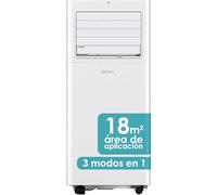 Daitsu Aire Acondicionado Portátil Alisios APD 07FX | 3 en 1: Frío, Deshumidificador y Ventilador | Silencioso y Compacto | Mando a Distancia | Para Hogar u Oficina hasta 18 m²