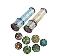 Daity - Juego de 2 Juguetes con Espejo Poligonal caleidoscopio (Juguete Educativo para niños, Juguete de descompresión Giratorio)