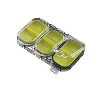 Daiwa Caja Apilable Rectangular 3 Compartimentos 11 x 6,7 x 1,1 cm - Humo Verde