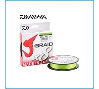 Daiwa Hilos de Pesca J-Braid X8 300 m #0.20 mm X8 Chartreuse Trenzado Spinning Surfcasting Carpfishing