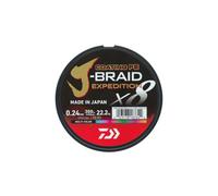 DAIWA J-Braid Expedition X8E, 0,18mm, 12,3kg/27,2lbs, 300m, Multi-Color, Sedal Trenzado, Hilo de Pescar, 12552-118