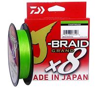 Daiwa J-Braid Grand X8E 0,10 mm, 7,0 kg/15,0 lbs, 270 m, Chartreuse 127697-110 - Hilo de pesca trenzado