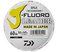 Daiwa J-Fluoro Líder de fluorocarbono - 60 Libras - 50 Yardas, Multicolor, Talla única