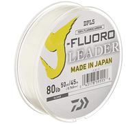 DAIWA J-Fluoro Líder Línea de Pesca, Unisex, Transparente, 80 lb/50 yds