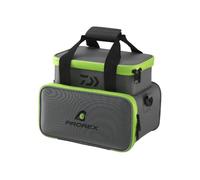 Daiwa Prorex Eva WP Tackle - Contenedor impermeable de material EVA, multicargador con correa para el hombro, compartimento superior extraíble, incluye cajas de aparejos, tamaño pequeño y grande