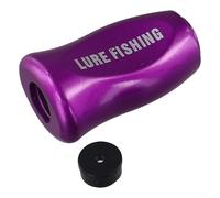 Daiwa - Tatula para pomo de mango de carrete Fuego Zillion - Piezas de repuesto de agarre ABS antideslizante 32,9 x 20,5 mm (morado 1 unidad)