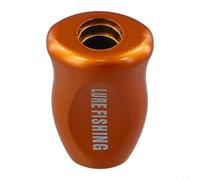Daiwa - Tatula para pomo de mango de carrete Fuego Zillion - Piezas de repuesto de agarre ABS antideslizante 32,9 x 20,5 mm (oro 1 unidad)