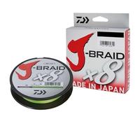 Daiwa - Trenza de 8 hebras J-Braid X8-150 m, PE.1,5 - D.0,18 mm, R.12kg-26,5 lb - Chartreuse - 12750018