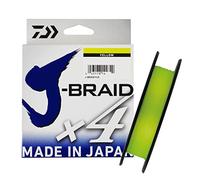 Daiwa Tresse 4 Brins J-Braid X4-135m - PE.1 - D.0.13mm - R.5.9kg-13lb - Amarillo - 12740013