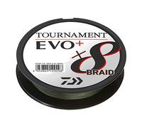 Daiwa Tresse 8 Brins Tournament 8 Braid EVO 135m - PE #0.8 - D.0.10mm - R. 6.7kg/14.7lb - Dark Green - 12760010