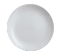 Dajar Diwali Plato Llano de Cristal Templado (25 cm), diseño de Granito, Gris