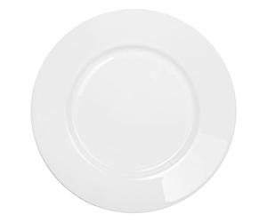 Dajar Every Day - Plato de Cocina (Cristal, 24 cm, 24 x 24 x 2,1 cm), Color Blanco
