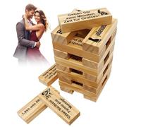 DAJASD 48 Piezas Juego de Torre de Bloques Súper Traviesos, Bloques apilables de Torre para Parejas, Bloques de Juego para Parejas, Regalo del Día de San Valentín, Juegos para Adultos para Citas Noctu