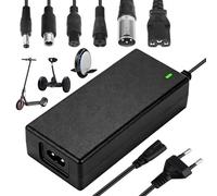 DAJASD Cargador para scooter, 42 V, 2 A, cable de carga con 6 conexiones, cable de carga para batería de litio, adaptador de CA, cargador de bicicleta, monopatín eléctrico