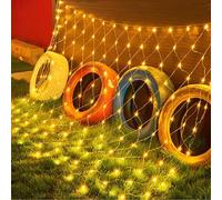DAJASD Red luminosa para exteriores, 3 x 2 m, 200 LED, con 200 cuentas LED, 8 modos, IP67 impermeable, luces navideñas para exteriores, red para decoración de jardín