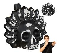 DAJASD Silbato De La Muerte Azteca, Silbato De Guerra Azteca, Silbato De Calavera Fuerte, Aztec Death Whistle, Silbato Azteca De La Muerte Para Halloween Día De Muertos Mexicano Celebración Regalo