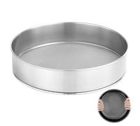 DAJASD Tamizador De Harina, Colador de Harina de 30cm, Tamiz de Repostería Malla 150, Tamizador Acero Inoxidable, Criba de Harina, Hornear de Malla Fina Redondo para Hornear, Pasteles, Azúcar