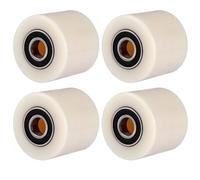 DAJAVE 4 piezas de ruedas para transpaleta de poliamida y nylon 80 x 70 mm, rueda para transpaleta de poliuretano, con rodamiento de bolas, ruedas para transpaletas de repuesto, rodillos de rodamiento