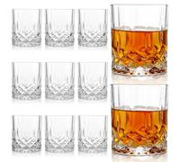 DAJAVE Nachtmann Noblesse - Juego de 12 vasos de whisky (12 unidades, cristal de whisky, 300 ml, 8,1 x 9,3 cm, reutilizables, aptos para lavavajillas)