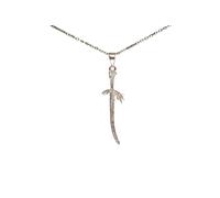 DAJEWELRYCRAFTS Colgante Dragonscale Blade Gaming, plata de ley 925, 3 acabados, anillo Elden inspirado en Dark Souls, Pendant, Plata de ley, 0 unidades