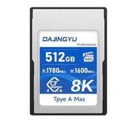 DAJINGYU Tarjeta de memoria CFexpress tipo A de 512 GB VPG400 hasta 1780/1600 MB/s de lectura/escritura, grabación de video y fotos en hasta 8K RAW compatible con cámara Sony FX