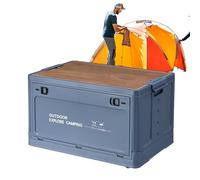 Dajiopao de almacenamiento para acampar - Contenedores de almacenamiento plegables para acampar al aire libre - de plegable para organización de garaje, de herramientas de jardín apilable, conte