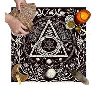 Dajiopao Paño de tarot altar, mantel de lectura de adivinación, paño de tarot portátil, accesorio decorativo para brujería para los amantes de las cartas del tarot