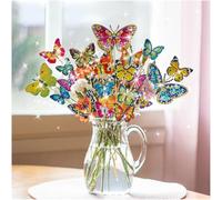 DAJUMOO Kit de Pintura de Diamantes de 20 Piezas，NiñOs Adultos 5d Diamond Painting Personalizada Pintura de Mariposa, Manualidades para DecoracióN el JardíN，Regalos para Mujeres Y NiñAs Principiantes