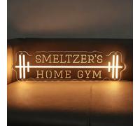 DAKABUKA Letrero de neón personalizado para decoración de pared, decoración de pared, barra LED, nombre, luces LED de neón para gimnasio, oficina, bar, sala de entrenamiento, adolescentes, gimnasio