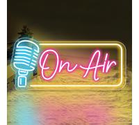 DAKABUKA ON AIR Letrero de neón con luces LED nocturnas LED alimentadas por USB, señales decorativas para habitaciones, bares, pubs, tiendas, clubes, grabaciones, juegos, cueva de hombres, hogar