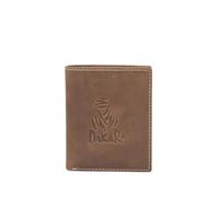DAKAR Cartera de Piel Hombre Thar - Carteras de Hombre en Piel Auténtica con RFID, 8 Tarjetas y 2 Ventanas para Carnet - Accesorios Hombres Elegantes y Seguros (Cuero)
