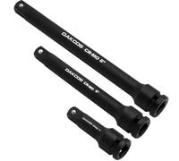 DAKCOS 1/2" Juego de 3 barras de extensión para controlador de impacto Alargadores de Llave de Vaso, Cr-Mo