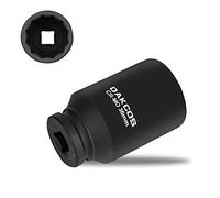 DAKCOS 1/2" Llave de Impacto Vaso Largo 36mm Multidiente 12 caras, Cr-Mo, 78mm de longitud