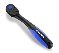 DAKCOS 1/4" Llave de Carraca Trinquete Reversible con Mango de Liberación Rápida 72 Dientes Cr-V