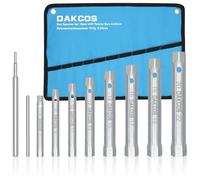 DAKCOS Juego de 10 Llaves de Tubo con Varilla Giratoria, Llaves Tubulares para Grifo 6-22mm