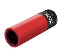 DAKCOS Juego de Vasos de Impacto con protectores para llantas de aluminio Vasos Ruedas Coche 21 mm Cr-Mo