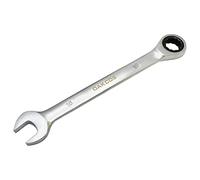 DAKCOS Llave combinada de carraca 16mm Llave fija con trinquete en Cr-V con acabado cromado mate