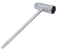 DAKCOS Llave combinada Llave en T para motosierra 13-19mm, Llave Combinada con Destornillador Plano
