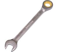 DAKCOS Llave Fija con Carraca Llave Combinada de trinquete de 17mm, Cr-V 72 deintes