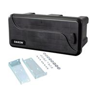 Daken Blackit 1 caja de herramientas 550 x 250 x 295 mm caja de herramientas colgante de plástico negro (con soporte para pared frontal)