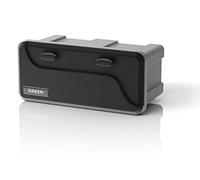 DAKEN Blackit - Caja de almacenamiento (2 cierres, 550 x 250 x 295 mm, para remolque)