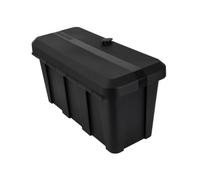 DAKEN Caja de herramientas BLACKIT LITE 550x255x310 mm 24 litros para remolques y camiones contenedor de almacenamiento de polipropileno con cierre de seguridad y junta de sellado hermética