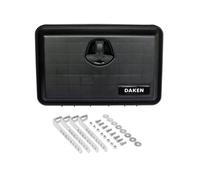 DAKEN Caja de Herramientas Just 81100 Capacidad 27 litros Cofre portaherramientas con Cerradura y Soportes de Montaje Dimensiones 500 x 350 x 300 mm para Remolque y camión