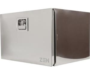 DAKEN Caja de herramientas ZEN Z13 8Z1320 capacidad 108 litros cofre de acero inoxidable pulido para camión remolque y furgoneta dimensiones 600 x 400 x 500 mm con cerradura