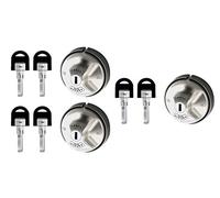 DAKEN Saturn EVO - Juego de 3 Cerraduras de Seguridad de Acero Inoxidable para 1 Puerta Trasera y 2 Puertas Laterales