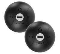DAKEN Saturn GO - Cerraduras fijas para vehículos comerciales, bloqueo manual, zamak (Doble, Negro)