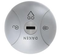 DAKEN Saturn GO - Cerraduras fijas para vehículos comerciales, bloqueo manual, zamak (Sencillo, Gris)