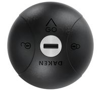 DAKEN Saturn GO - Cerraduras fijas para vehículos comerciales, bloqueo manual, zamak (Sencillo, Negro)
